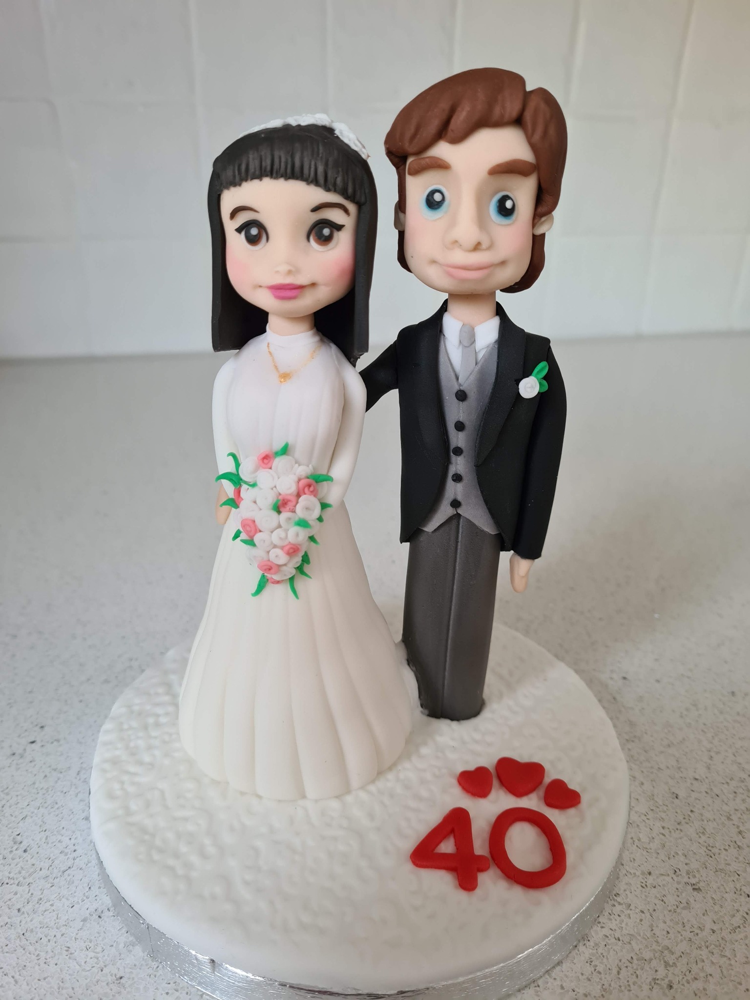 Bespoke handmade cake topper by Hazel