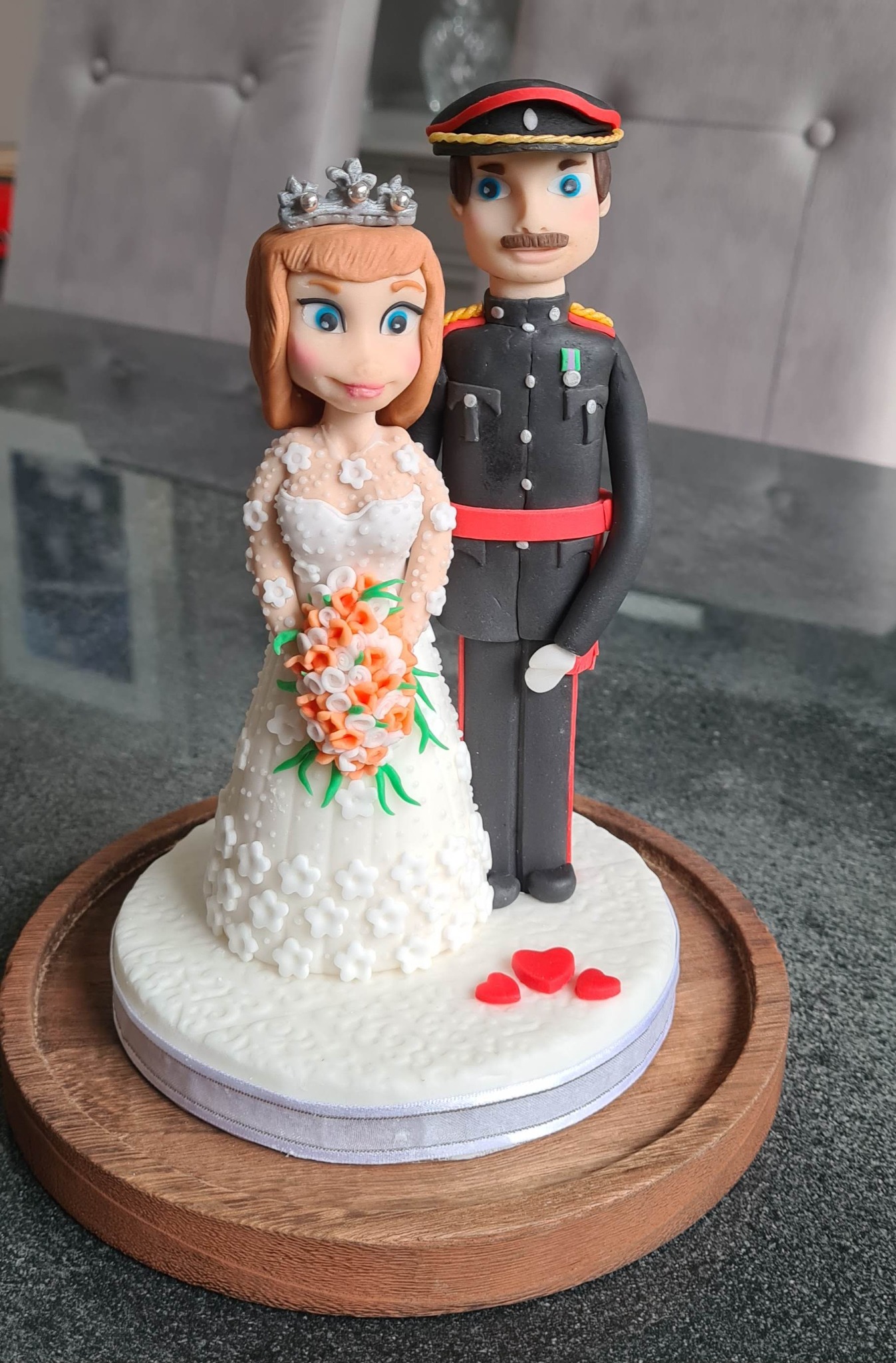 Bespoke military figure cake topper