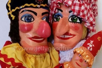 Mr Punch, Judy and baby Mr Punch, Judy and baby