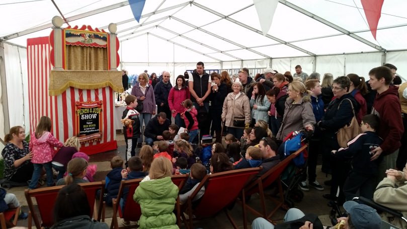 Punch and Judy in a marquee