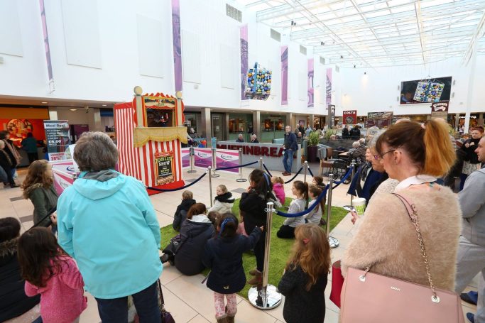 Punch and Judy Show in a Shopping Centre