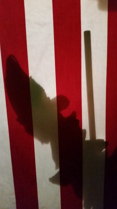 Silhouette of Mr Punch